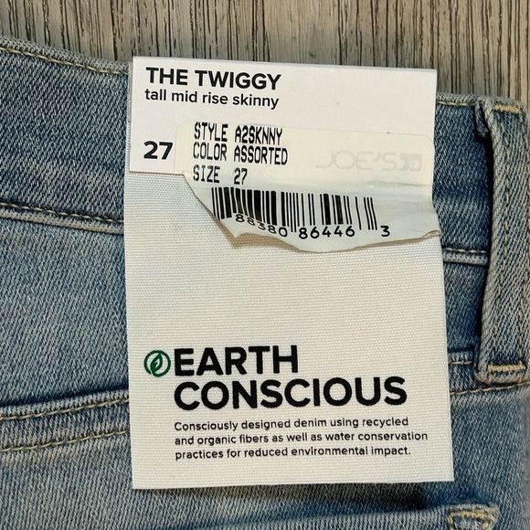 NWT Joe's The Twiggy Tall Mid Rise Blue Designer Skinny Jeans - Picture 7 of 16